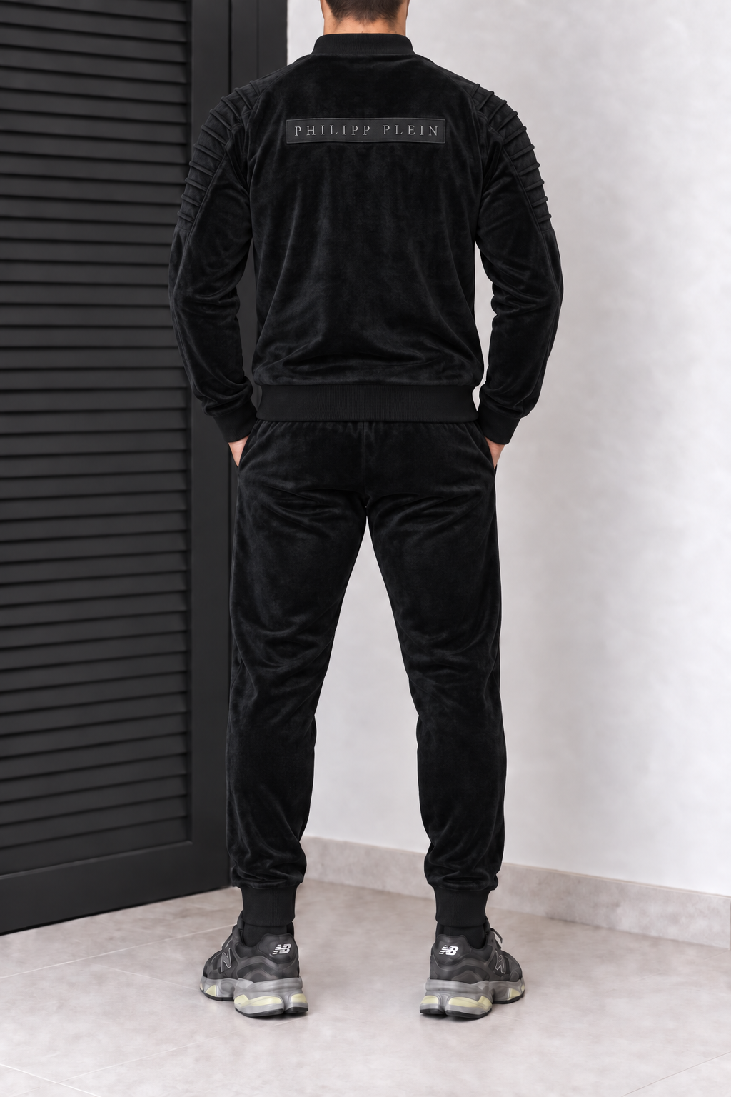 Philipp Plein veliūrinis kostiumas