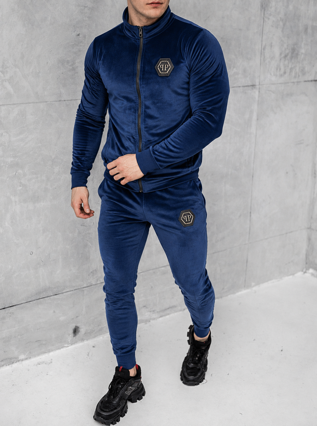 Phillip Plein veliūrinis kostiumas