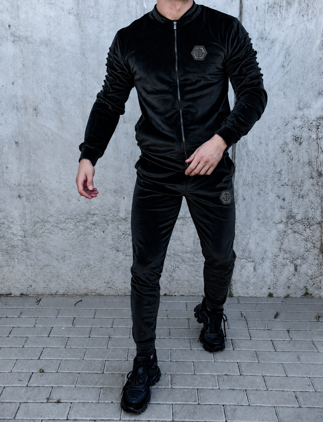 Philipp Plein velūra kostīms